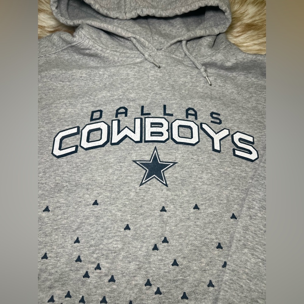 Dallas Cowboys Authentic Apparel Hoodie – Gray – Size M - Picture 2 of 3